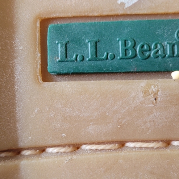 L.L. Bean Topsiders Tan Leather Lace Up Women's Size 7.5 Preppy Classic - Picture 8 of 8